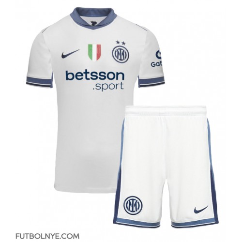 Camiseta Inter Milan Visitante Equipación para niños 2024-25 manga corta (+ pantalones cortos)